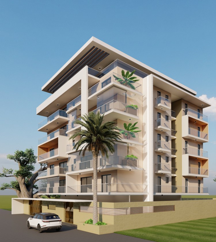abidjan , projet d'architecte immeuble