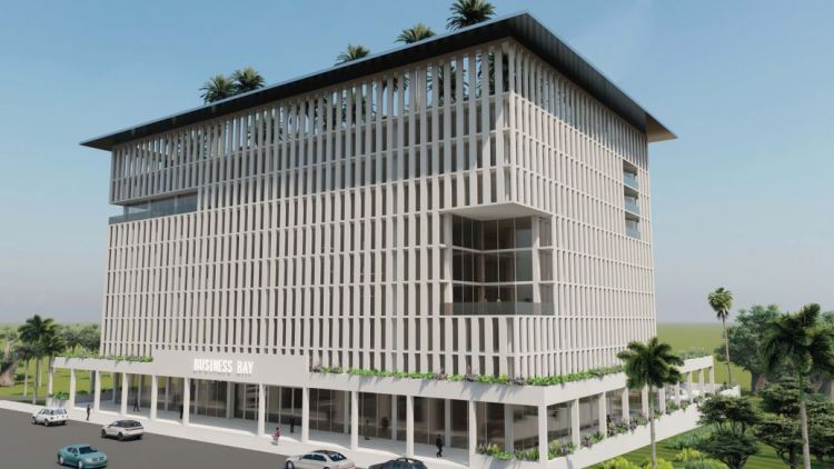 immeuble de bureau, abidjan par un architecte